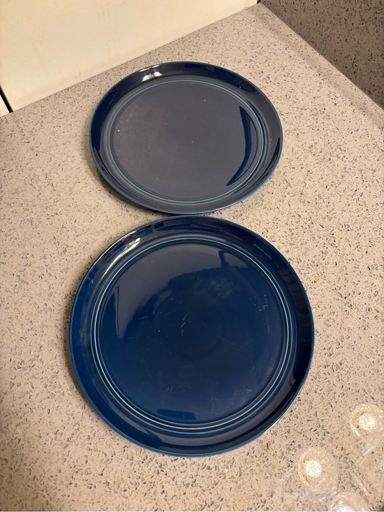 Crate&Barrel Other - Crate & Barrel Blue Ceramic Salad Plates - Set of 2